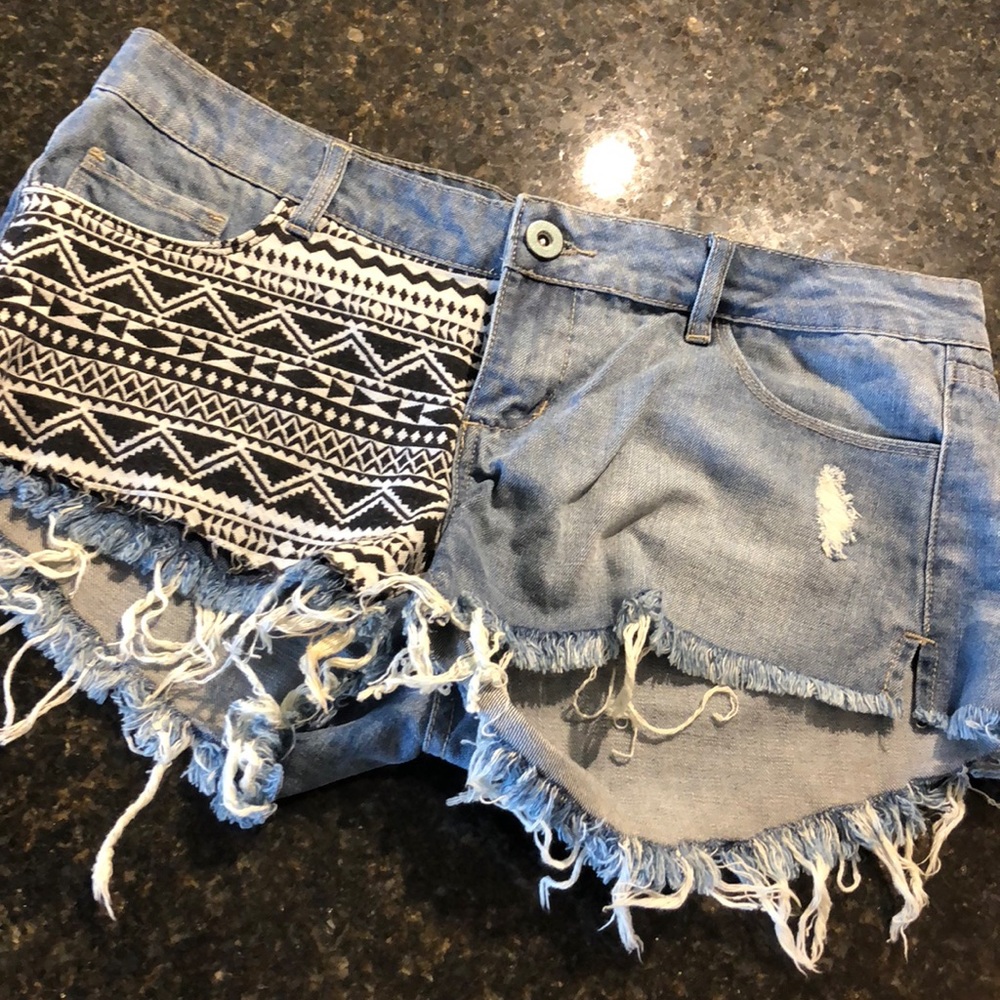 Denim shorts